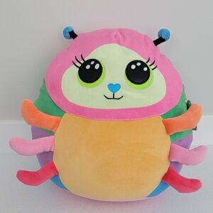 Ty Rainbow Bug Plush Backpack - Pink, Orange, Green, Purple, Blue